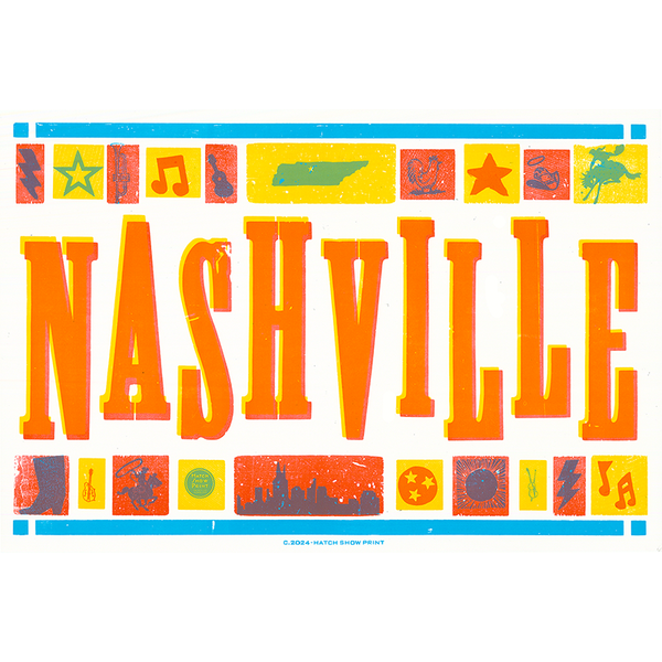 Big Nashville Poster – Hatch Show Print