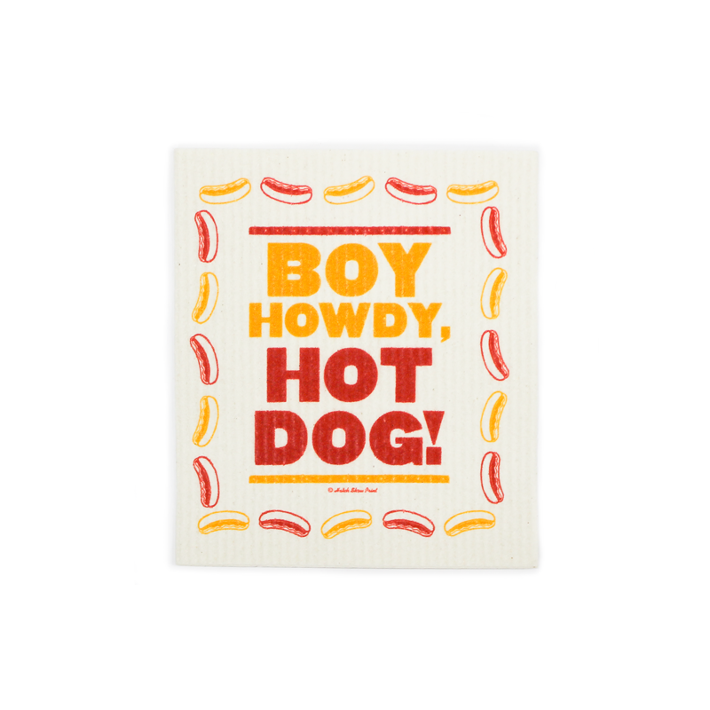Hot Dog! Reusable Dish Cloth Set of 2