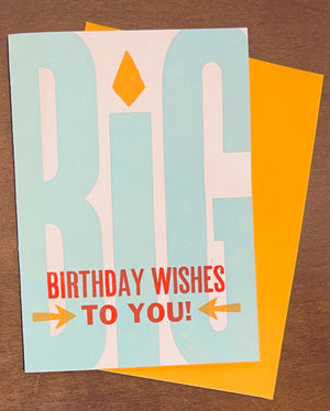 Big Birthday Wishes Card