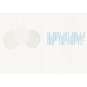 Birthday Balloons Die Cut Card