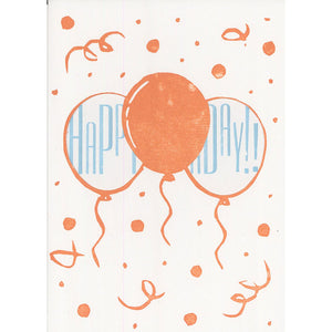 Birthday Balloons Die Cut Card