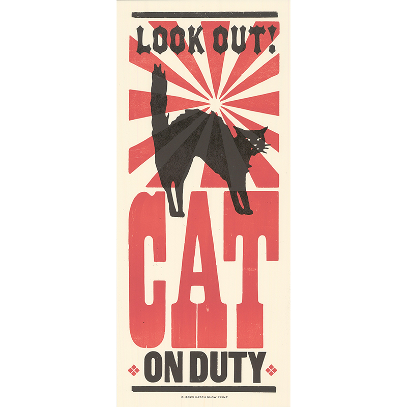 Cat On Duty Poster