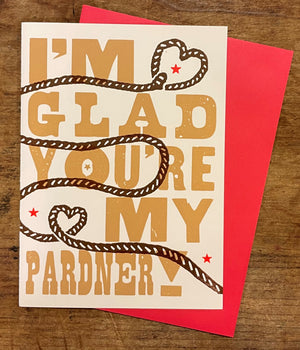 I'm Glad You're My Partner Greeting Card