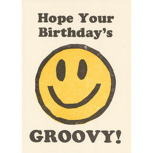 Groovy Smile Birthday Card