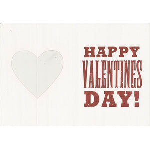 Happy Valentine's Day Die Cut Card