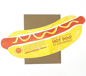 Hot Dog Birthday Card