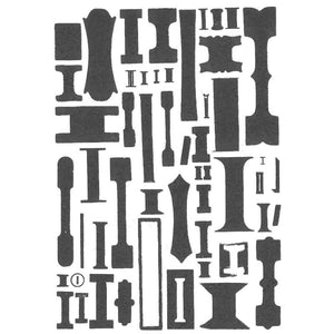 One Color Alphabet Letter Postcard