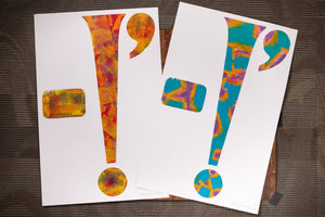 Hand Inked Exclamation Print