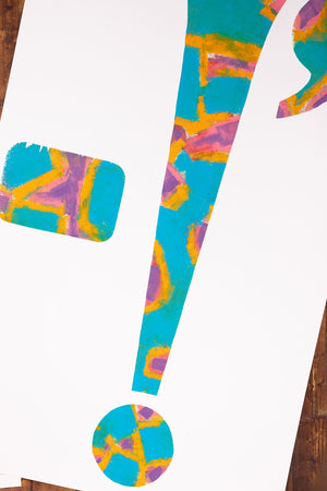 Hand Inked Exclamation Print