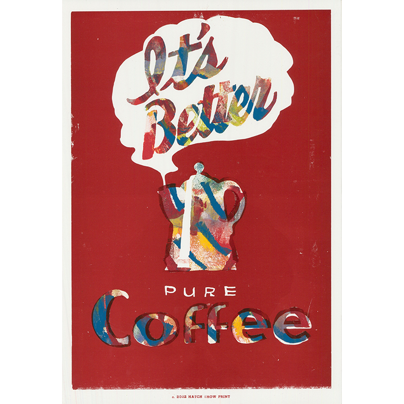 Hand-Inked Coffee Print