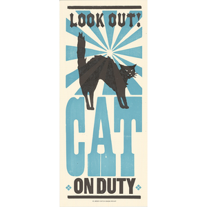 Cat On Duty Poster