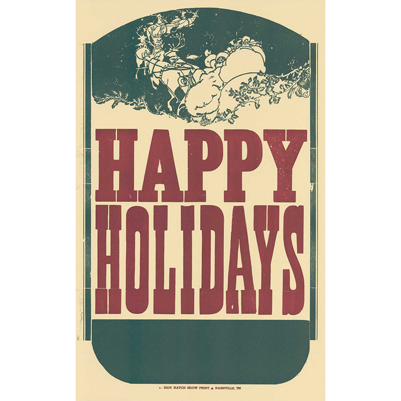 Happy Holidays Poster – Hatch Show Print happy-holidays-poster-hatch-show-print