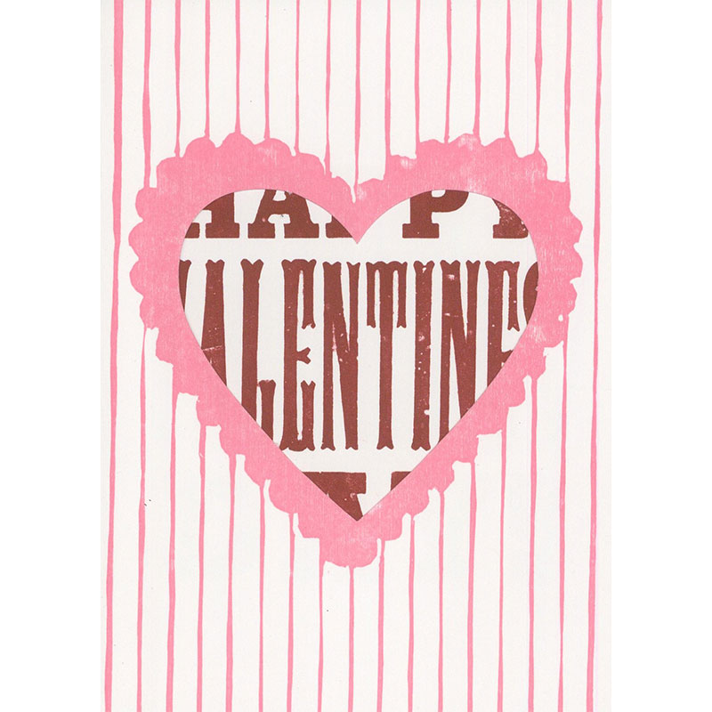 Happy Valentine's Day Die Cut Card