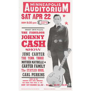 
            
                Load image into Gallery viewer, Johnny Cash Show Poster
            
        