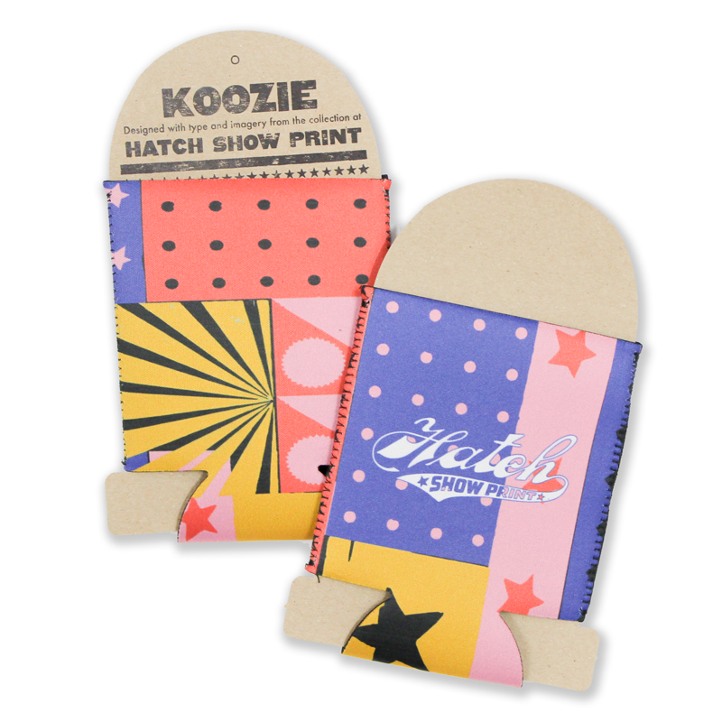 Shape Collage Koozie Hatch Show Print