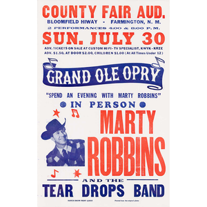 
            
                Load image into Gallery viewer, Marty Robbins Poster
            
        