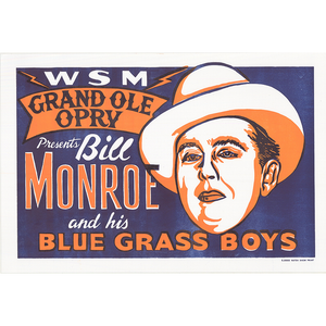 Bill Monroe Horizontal Poster