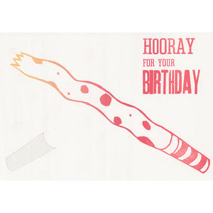 Noisemaker Birthday Die Cut Card