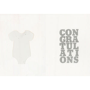 Onesie Die Cut Card