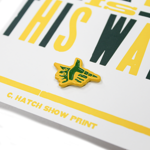 Party This Way Manicule Enamel Pin
