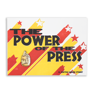 Power of the Press Brayer Enamel Pin