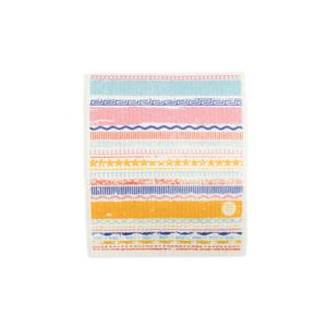 
            
                Load image into Gallery viewer, Border Stripes Reusable Dish Cloth Set of 2
            
        