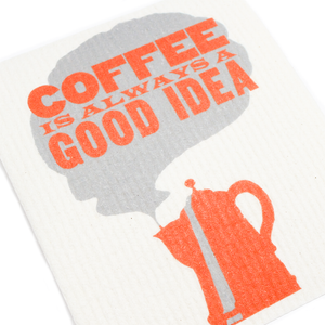 Coffee Reusable Dish Cloth Set of 2