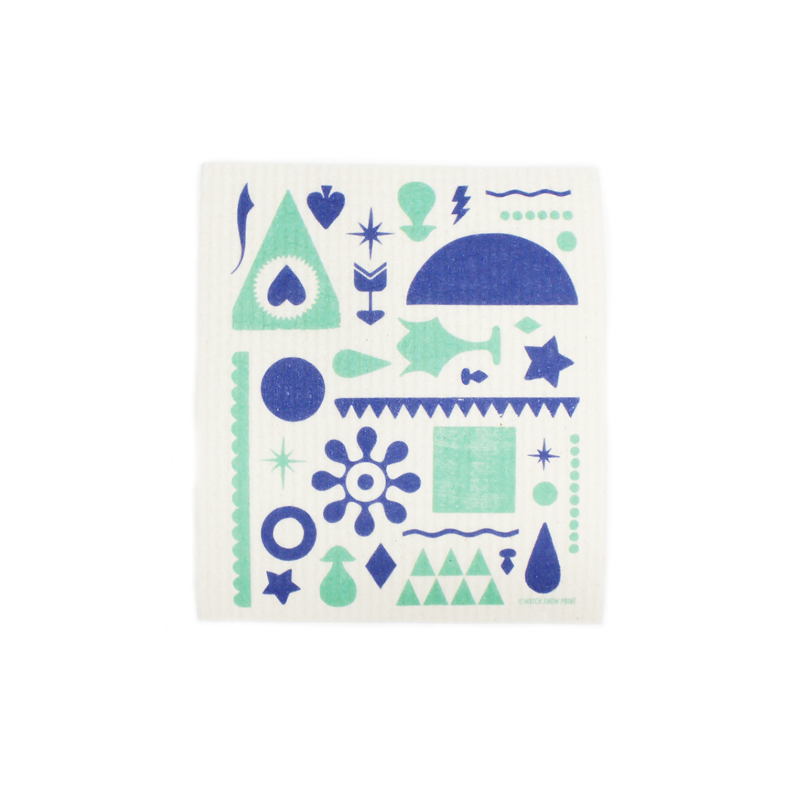 Dingbats Reusable Dish Cloth Set of 2