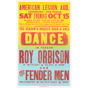 
            
                Load image into Gallery viewer, Roy Orbison Poster
            
        
