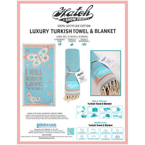 I Will Always Love You Turkish Towel & Blanket