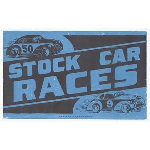 Stock Car Races Poster