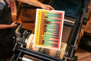 Nashville Sunset Skyline Poster