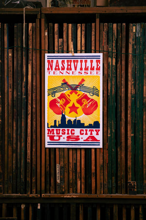 Nashville Music City USA Poster