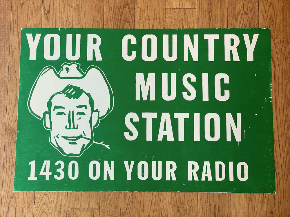 
            
                Load image into Gallery viewer, Country Music 1430 On Your Radio Print
            
        