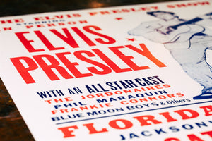 Elvis Presley Concert Poster