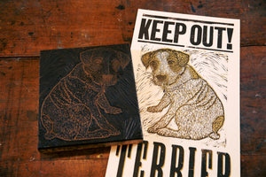 Terrier On Duty Poster