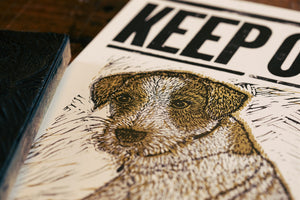 Terrier On Duty Poster