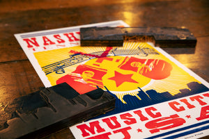 Nashville Music City USA Poster
