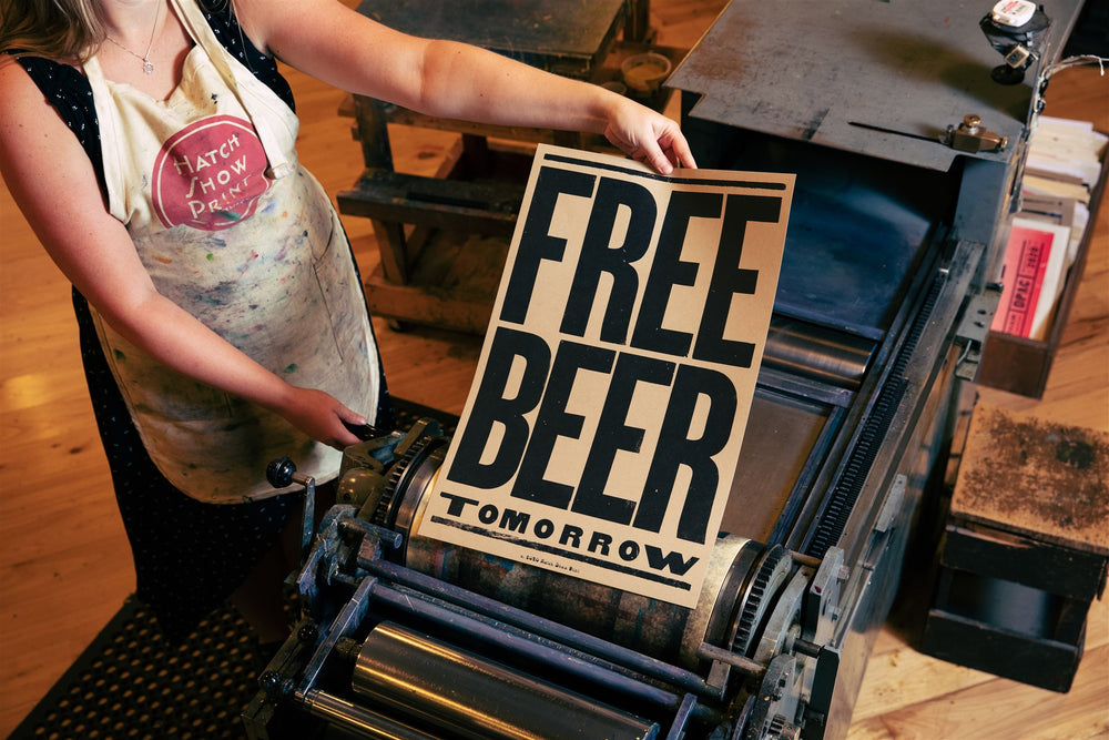 Free Beer Tomorrow Poster