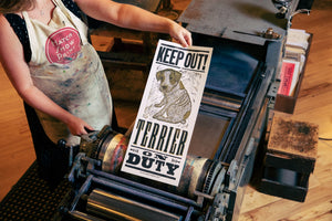 Terrier On Duty Poster