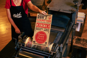 Don't Count Yer Chickens Poster