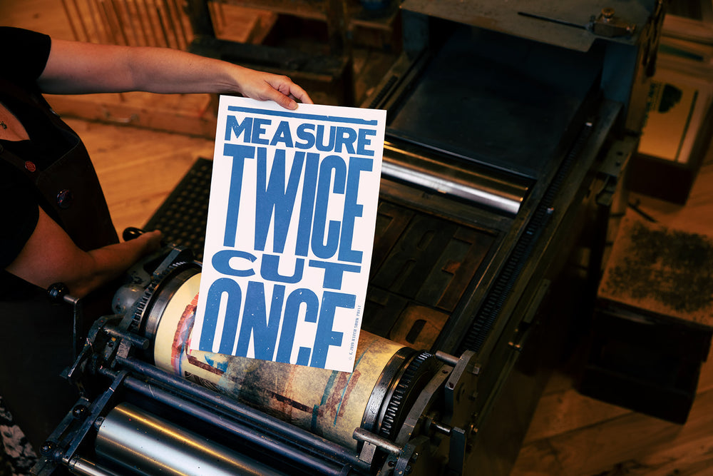 Measure Twice Cut Once Poster