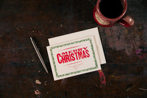 Christmas Card with Bell Border
