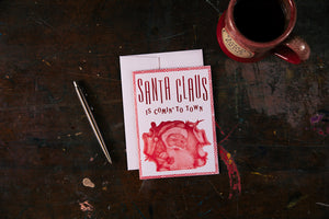 Santa Coming to Town Card