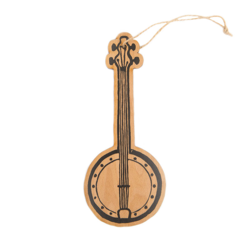 Banjo Wooden Ornament