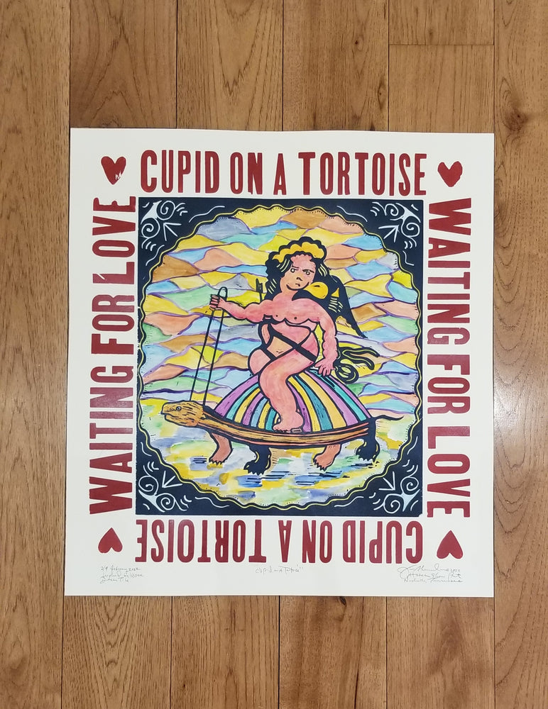 Jim Sherraden's Cupid on a Tortoise Print