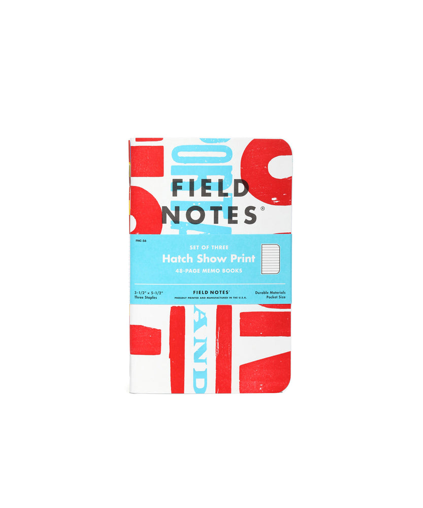 Field Notes x Hatch Show Print 3-Pack