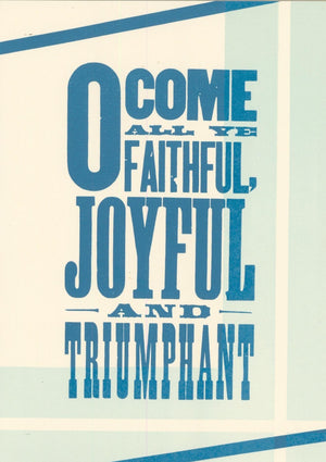 O Come All Ye Faithful Card