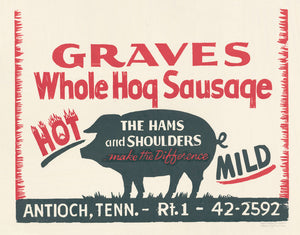 Graves Sausage Print