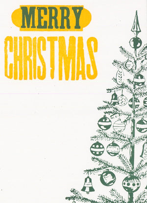 Merry Christmas Half Tree Card
